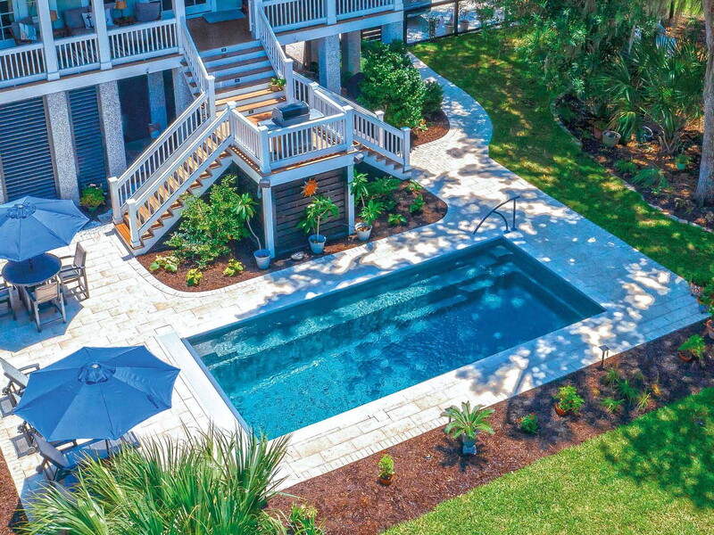 The Reflection fiberglass pool
