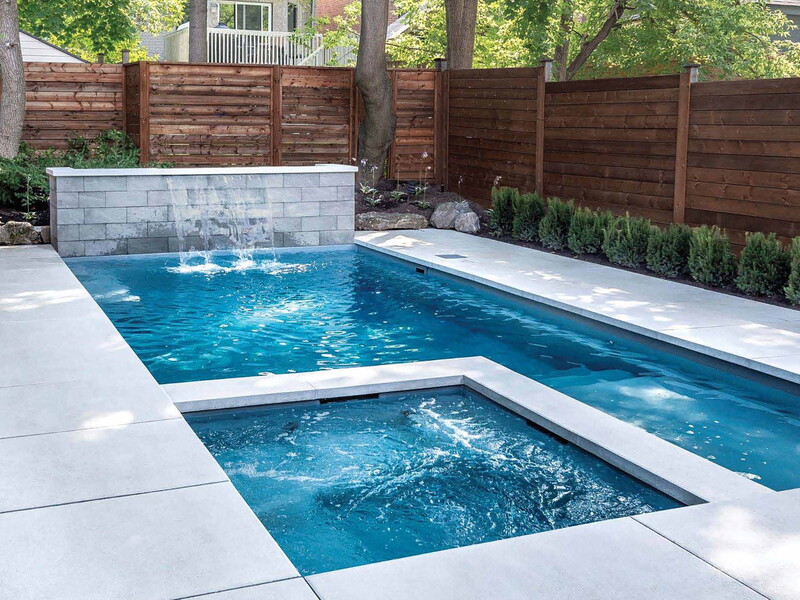 The Limitless fiberglass pool