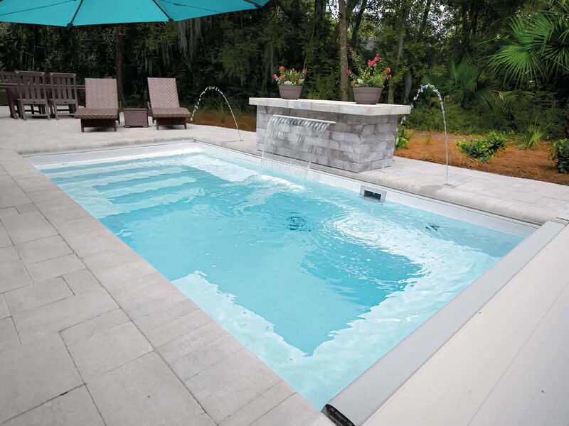 Palladium Plunge fiberglass pool