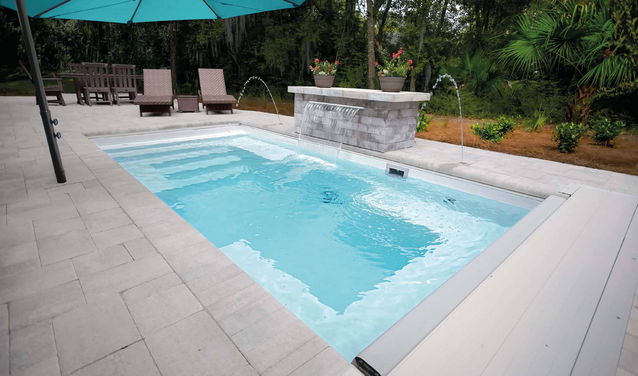Palladium Plunge fiberglass pool