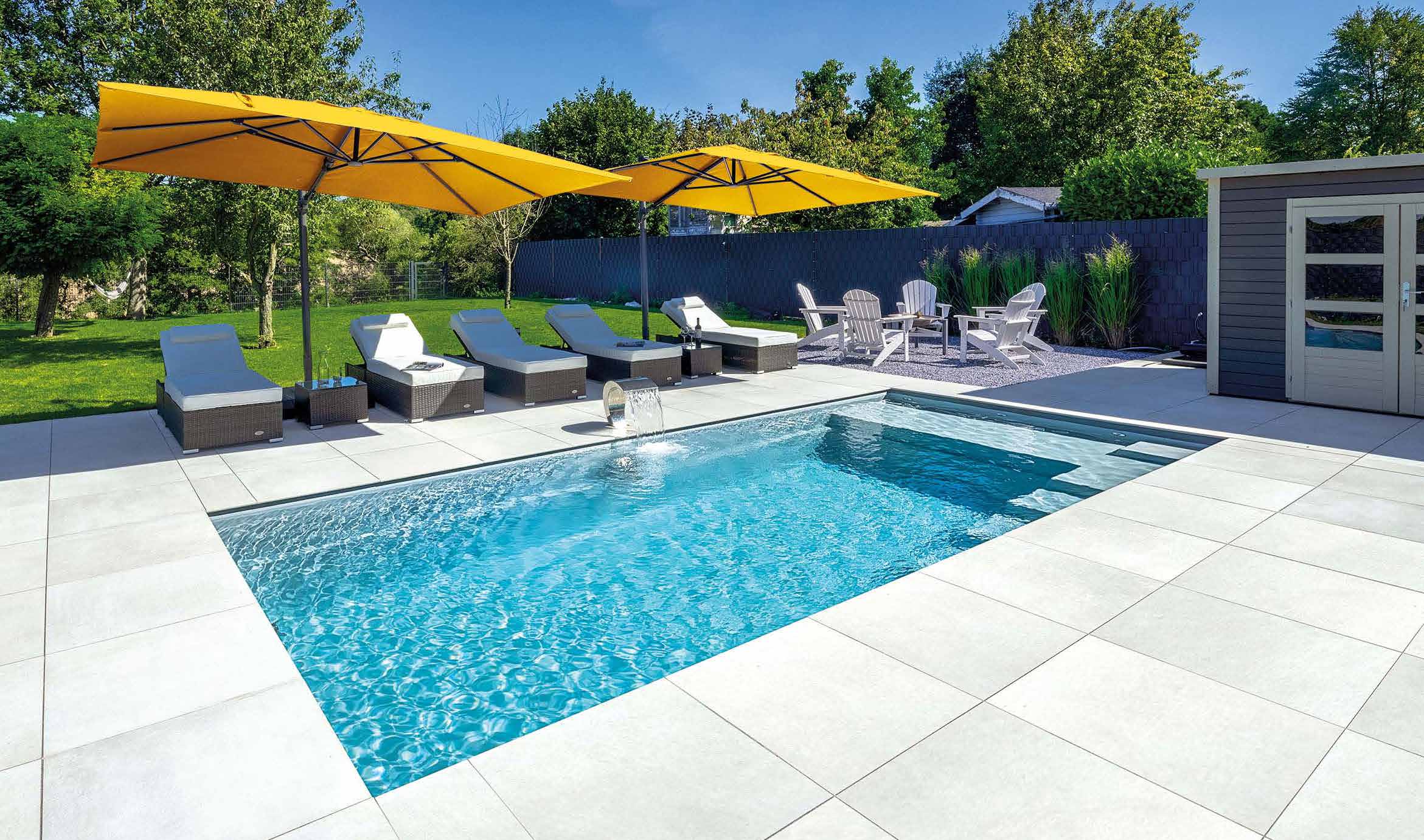Precision fiberglass pool
