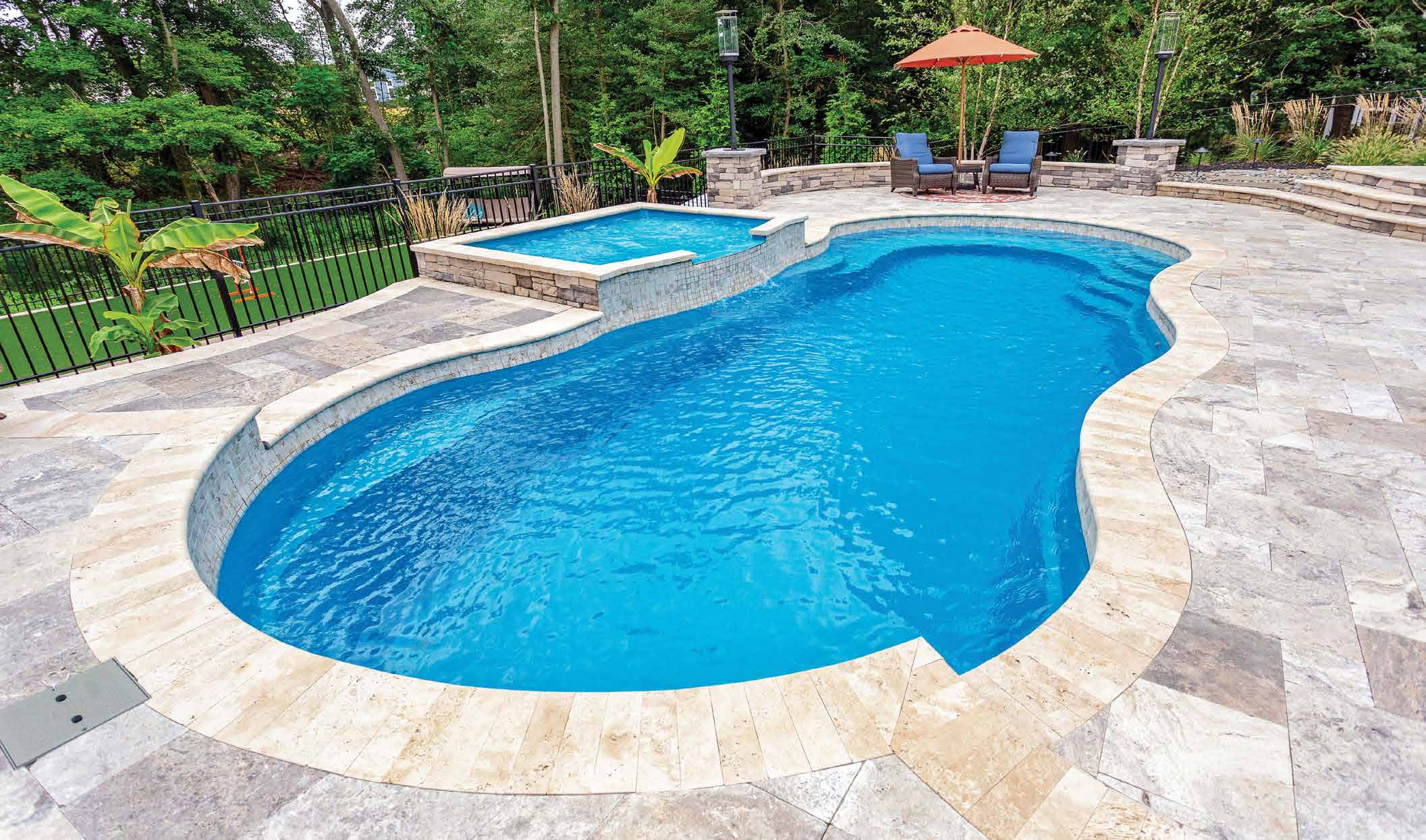 The Riviera™ Fiberglass pool